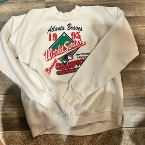 Vintage Braves 1995 sweatshirt sz Xl fits more like M/L